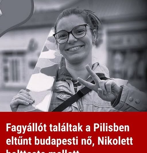 Fagyállót találtak a Pilisben eltűnt budapesti nő, Nikolett holtteste mellett
