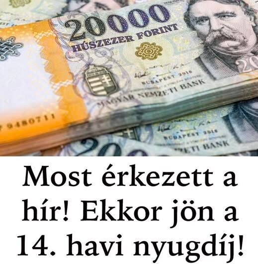 Most érkezett a hír! Jön a 14. havi nyugdíj!