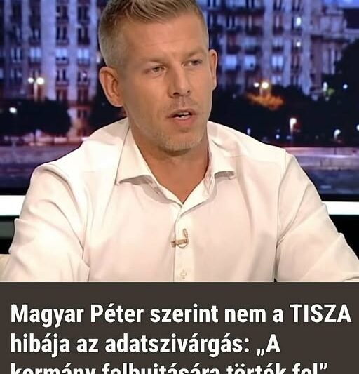 Magyar Péter szerint nem a TISZA hibája az adatszivárgás: „A kormány felbujtására törték fel”