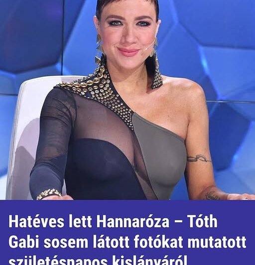 Hatéves lett Hannaróza – Tóth Gabi sosem látott fotókat mutatott születésnapos kislányáról