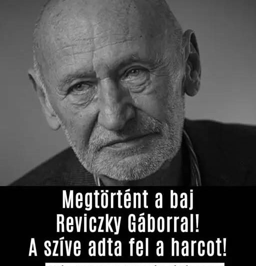 Most jött a sajnálatos és rendkívüli közlemény Reviczky Gáborról!
