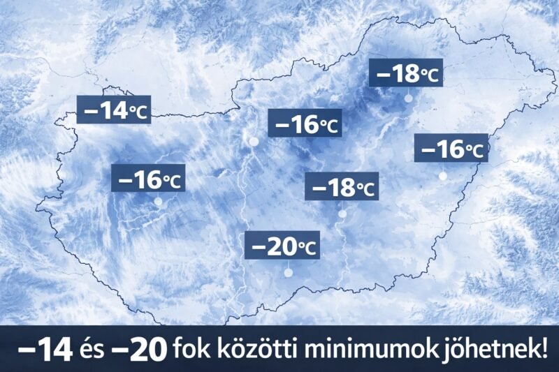 100 éve nem látott fagy tart Európa felé !–18, –20 fok közeli fagyok is jöhetnek!