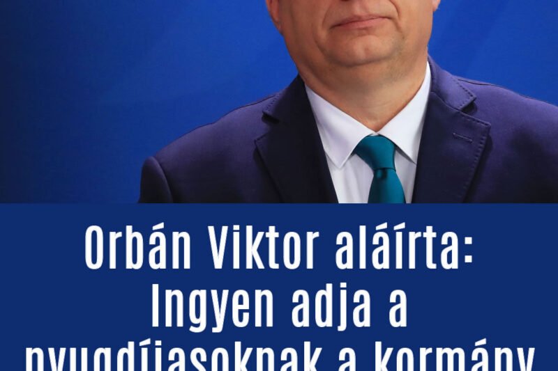 Ebben a percben írta alá Orbán! Ma alaposan meglepte a kormány a nyugdíjasokat! EHHEZ fogható még soha nem volt Magyarországon: