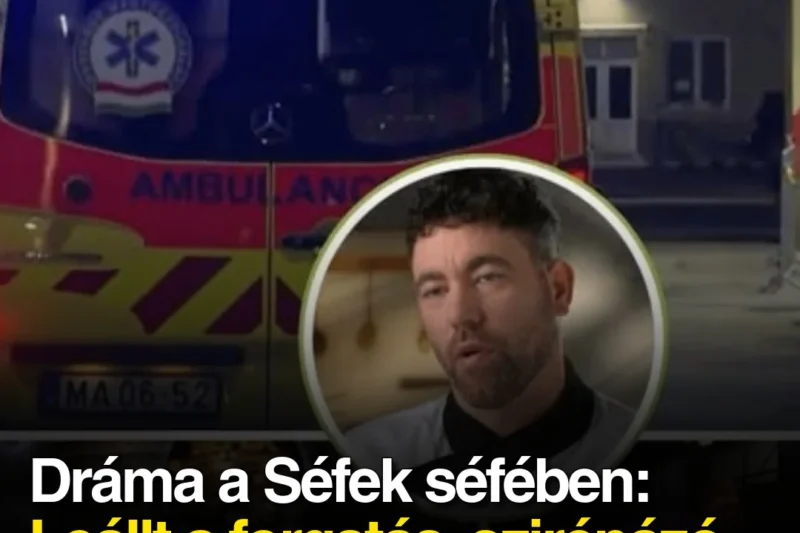 Dráma a Séfek séfében: Leállt a forgatás, szirénázó mentőautó érkezett a TV2 stúdiójához!