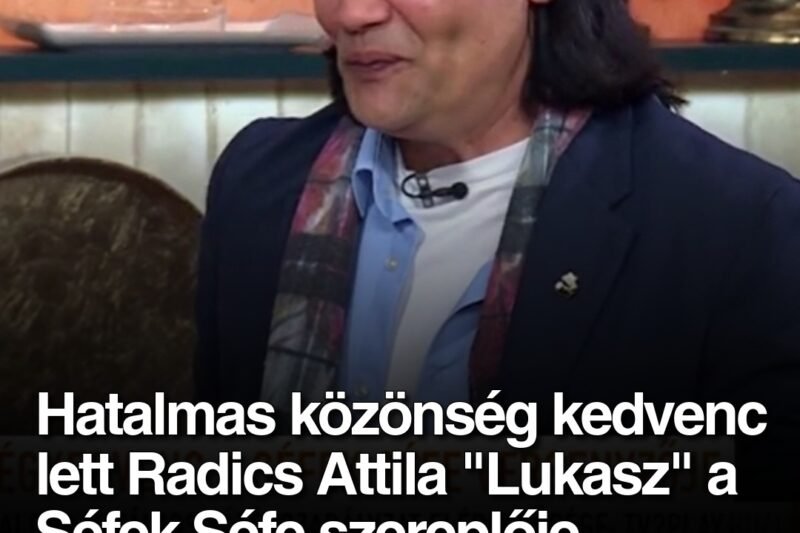 Hatalmas közönség kedvenc lett Radics Attila „Lukasz” a Séfek Séfe szereplője, műsorvezetőként térhet vissza