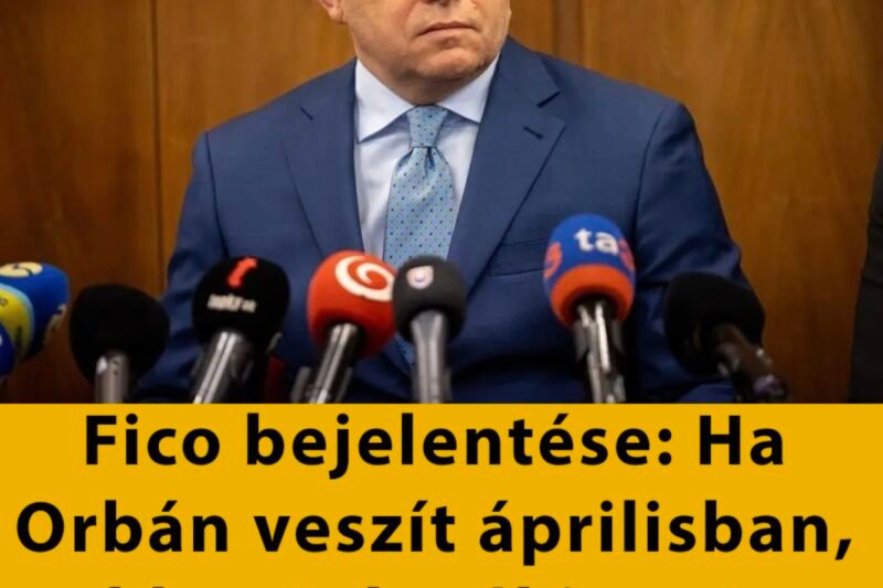 Fico bejelentése: Ha Orbán veszít áprilisban, akkor Szlovákia kész megállítani a 90 milliárd eurós háborús kölcsönt!