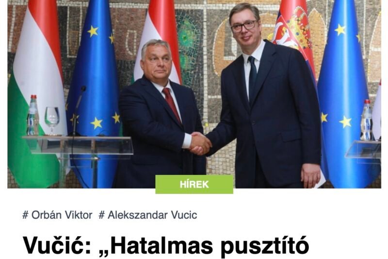 Vučić: „Hatalmas pusztító erejű robbanószert találtak” a magyar határnál