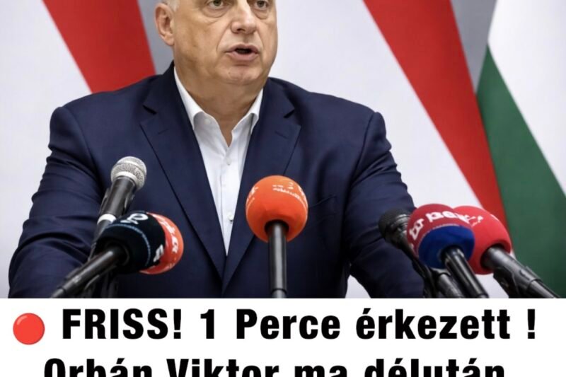 🔴 FRISS! 1 Perce érkezett ! Orbán Viktor ma délután rendkívüli bejelentést tett!