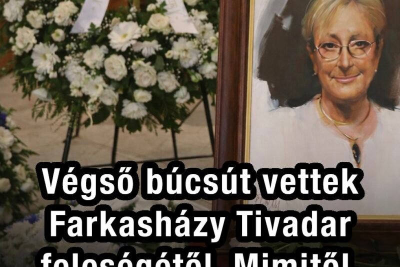 Eltemették Farkasházy Tivadar feleségét, Mimit: a gyászban is mellette maradt a szeretet