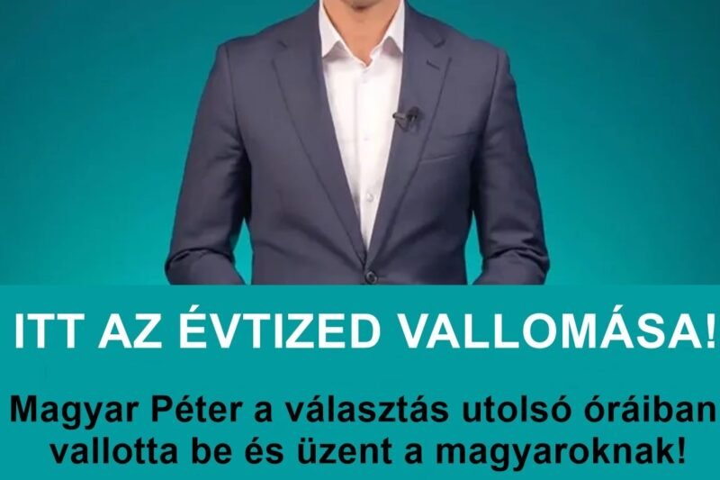 RENDKÍVÜLI!!! Magyar Péter sokkoló bejelentése felrobbantotta az országot! – MINDENKI olvassa el! – ERRE nincsenek szavak: