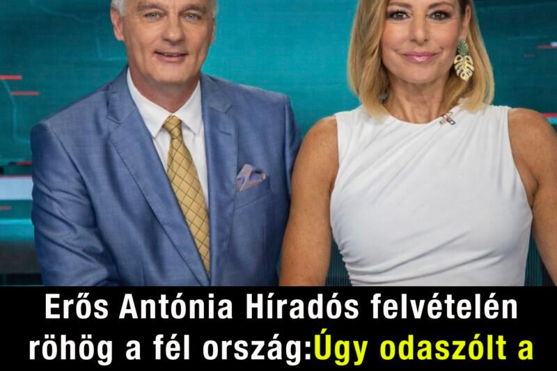 Erős Antónia Híradós felvételén röhög a fél ország, úgy odaszólt a TV2-nek, fal adta a másikat