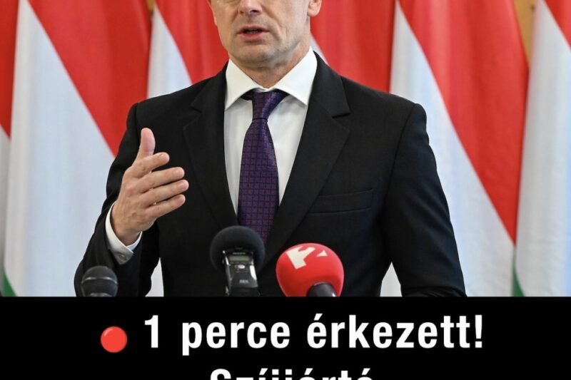 🔴 Rendkívüli hír érkezett: Szíjjártó megszólalt ma reggel