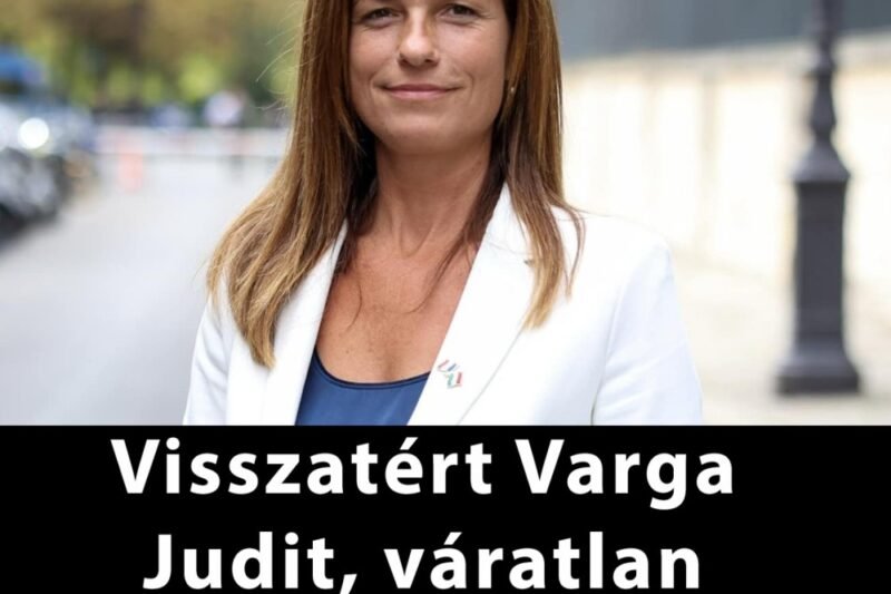 Visszatért Varga Judit, váratlan dolgot tett