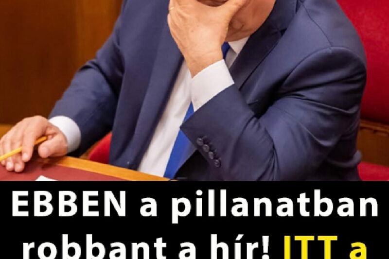 EBBEN a pillanatban robbant a hír! ITT a vége! Elindult az eljárás Orbán ellen!