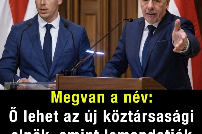 Megvan a név: Ő lehet az új köztársasági elnök, amint lemondatják Sulyok Tamást