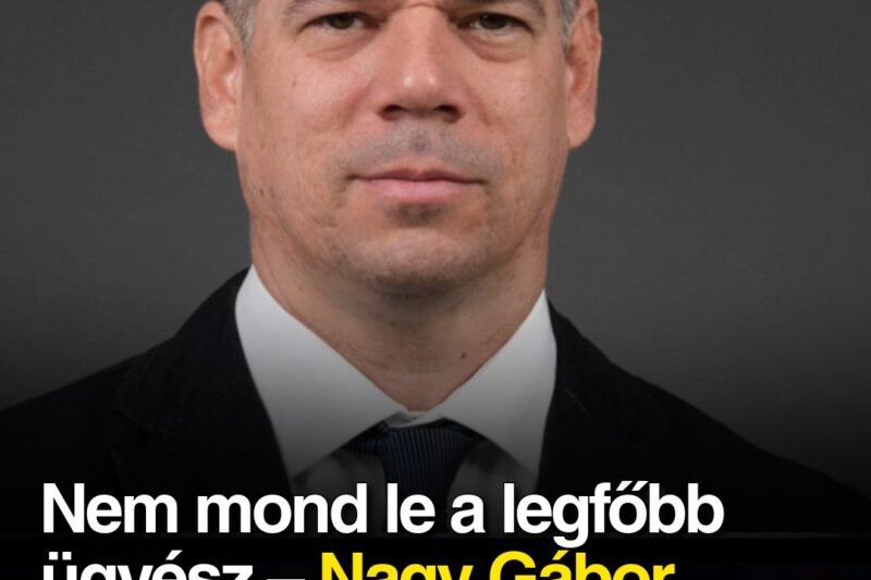 Nem mond le a legfőbb ügyész – Nagy Gábor Bálint kemény üzenetet küldött