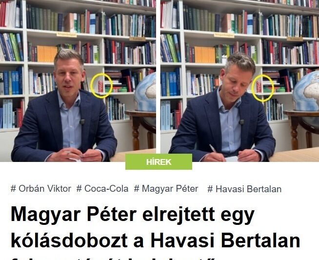 Magyar Péter elrejtett egy kólásdobozt a Havasi Bertalan felmentését bejelentő videójában