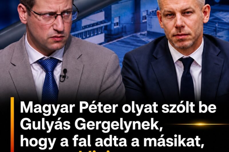 Magyar Péter Olyat szólt be Gulyás Gergelynek , hogy a fal adta a másikat, ez az eddigi legkeményebb kritika !