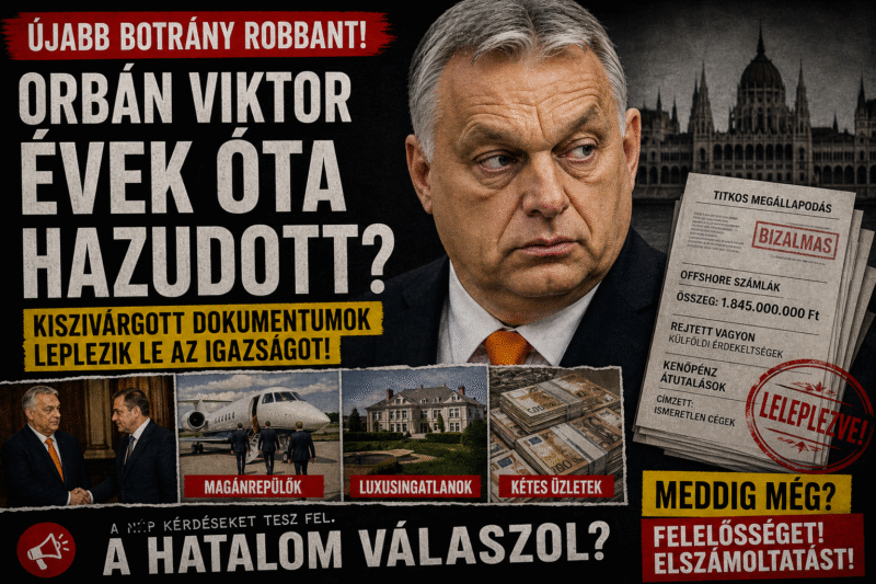 ÚJABB BOTRÁNY ROBBANT!