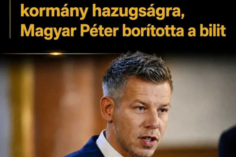 Fény derült egy 16 éves kormány hazugságra, Magyar Péter borította a bilit