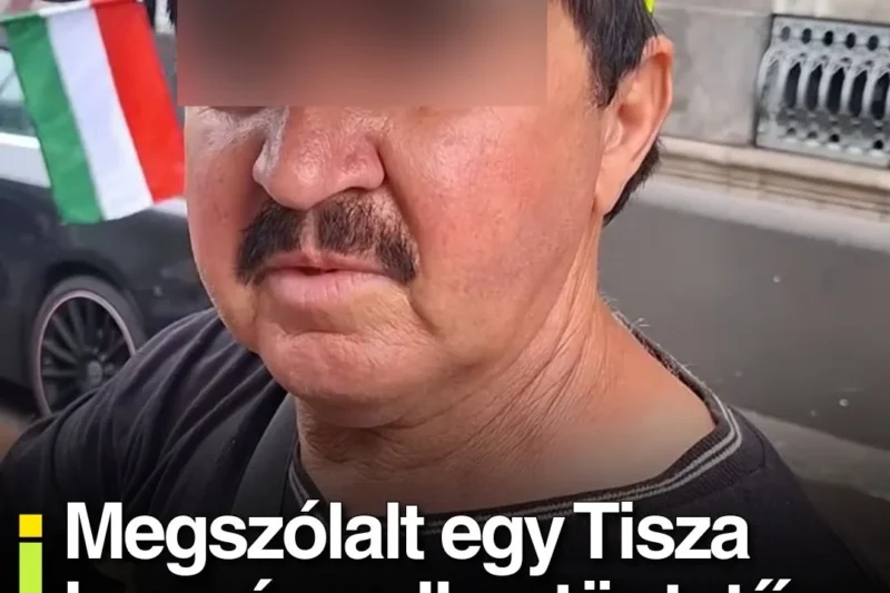 Megszólalt egy Tisza kormány ellen tüntető