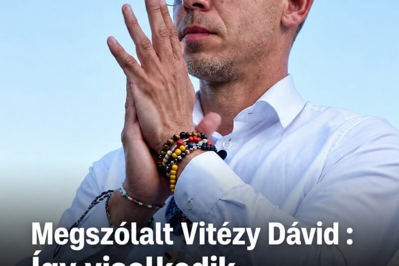 Megszólalt Vitézy Dávid . Így viselkedik, amikor nem látja, és nem hallja senki