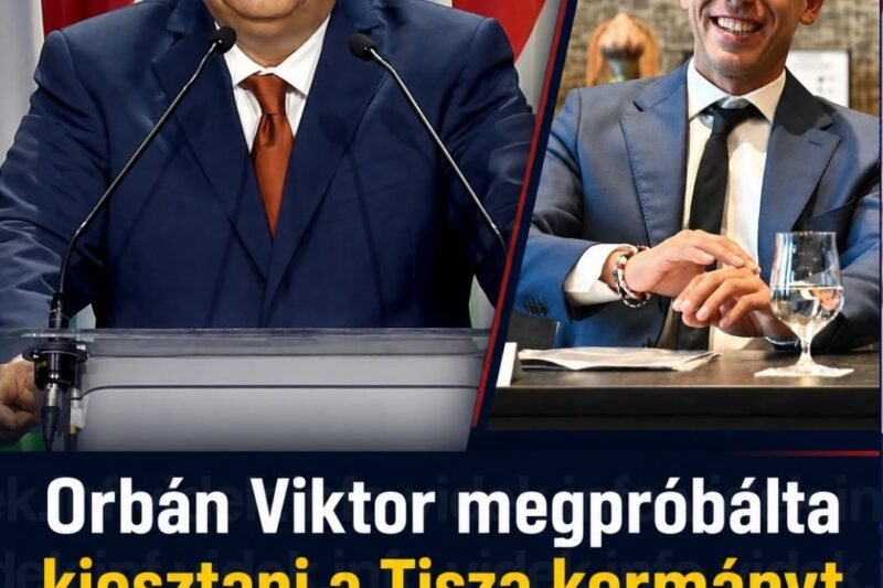 Orbán Viktor megpróbálta kiosztani a Tisza kormányt, de olyan rosszul sült el, hogy az már nevettséges