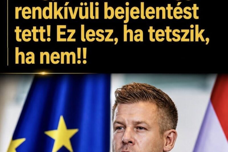🔴 FRISS! 1 Perce érkezett ! Magyar Péter ma reggel rendkívüli bejelentést tett! Ez lesz, ha tetszik ,ha nem!! 👇 Cikk a hozzászólásoknál >>>