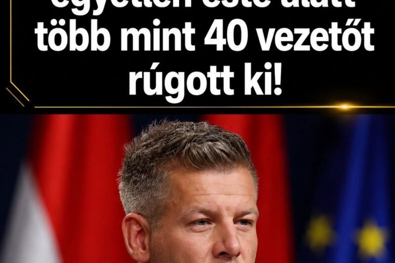 Magyar Péter több mint 40 vezetőt mentett fel egyetlen este alatt