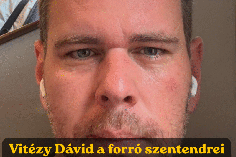 Vitézy Dávid: Lehet vagy 45 fok a szentendrei héven, mindenkiről ömlik a víz –