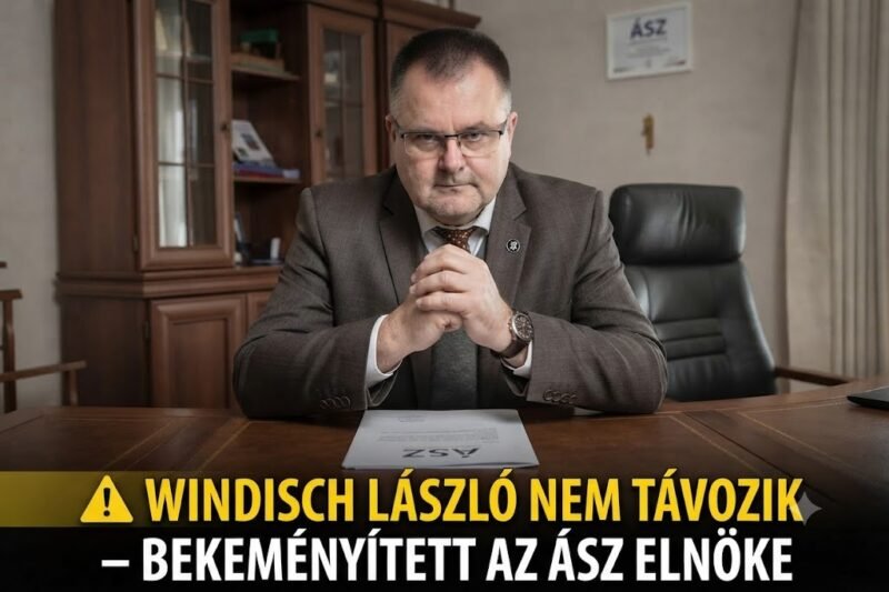 ⚠️ WINDISCH LÁSZLÓ NEM TÁVOZIK – BEKEMÉNYÍTETT AZ ÁSZ ELNÖKE