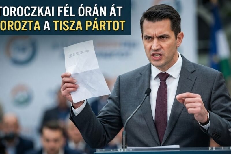 🚨 Toroczkai fél órán át ostorozta a TISZA Pártot – brutális figyelmeztetéssel zárta beszédét!