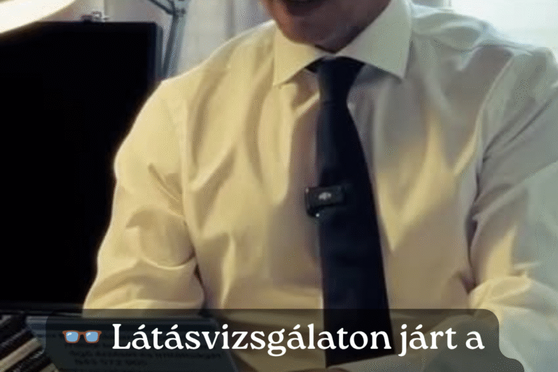 Magyar Péter a szemésznél: Ez majdnem olyan menő, mint Pócs János szemüvege!