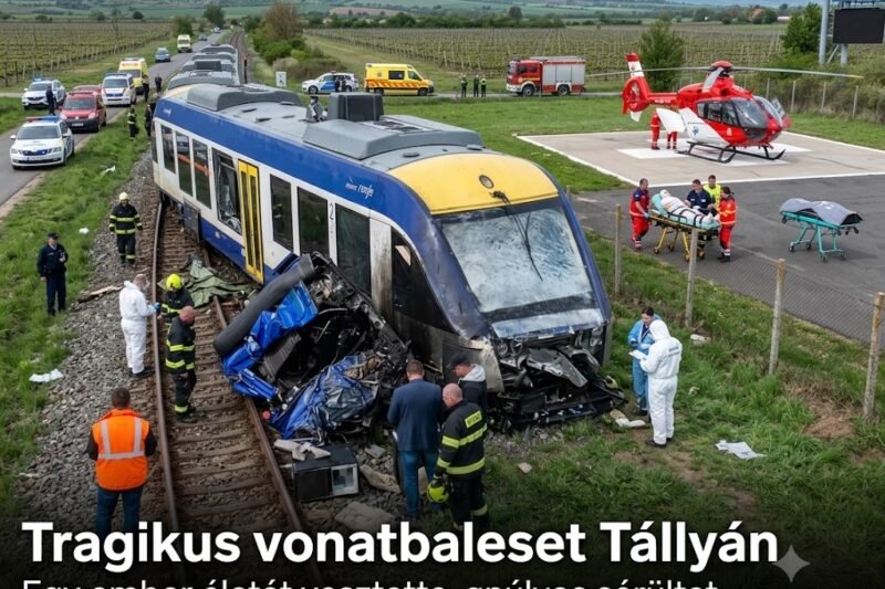🚨 Tragikus vasúti baleset történt Tállyán.
