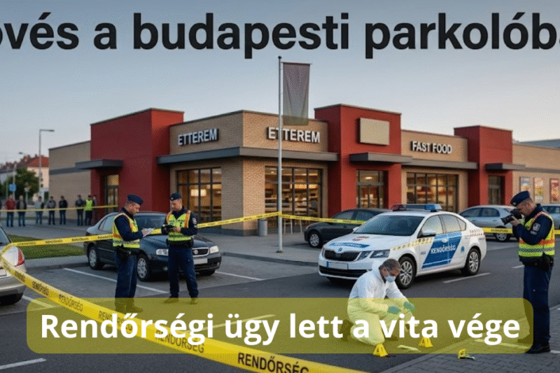 Lövés dördült egy pesterzsébeti gyorsétterem parkolójában, a rendőrség egy férfit keres