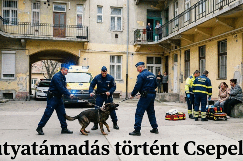 Csepelen támadt gazdájára egy nagytestű kutya, rendőrök segítségével sikerült megfékezni az állatot