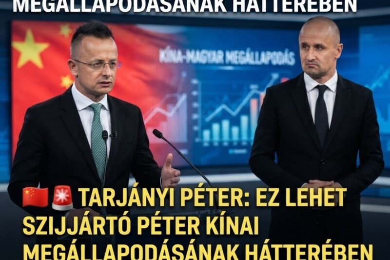 🇨🇳 Tarjányi Péter lerántotta a leplet Szijjártó Péter kínai megállapodásának hátteréről – meglepő részletet emelt ki