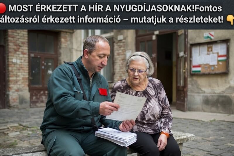🚨 MOST ÉRKEZETT A HÍR A NYUGDÍJASOKNAK!