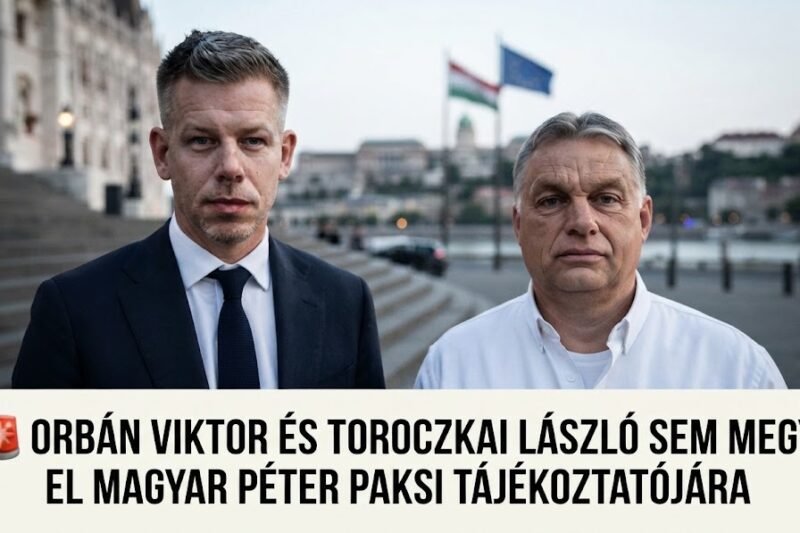 🚨 ORBÁN VIKTOR ÉS TOROCZKAI LÁSZLÓ SEM MEGY EL MAGYAR PÉTER PAKSI TÁJÉKOZTATÓJÁRA