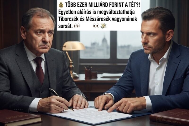 💰 EGY ALÁÍRÁSSAL VISSZAVEHET A KORMÁNY TIBORCZÉKTÓL ÉS MÉSZÁROSÉKTÓL TÖBB EZER MILLIÁRD FORINTOT
