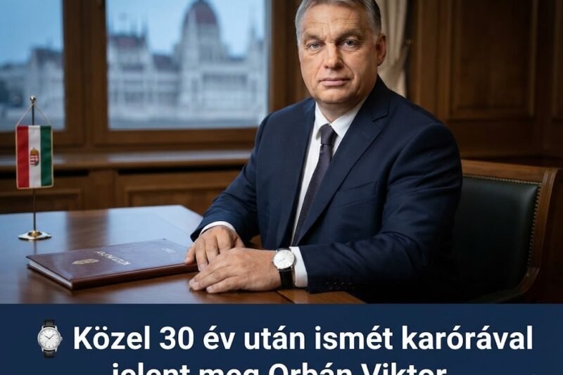 ⌚ Közel 30 év után ismét karórával jelent meg Orbán Viktor.