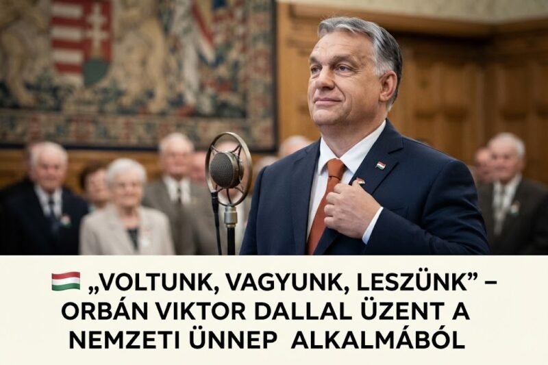 🇭🇺 „VOLTUNK, VAGYUNK, LESZÜNK” – ORBÁN VIKTOR DALLAL ÜZENT A NEMZETI ÜNNEP ALKALMÁBÓL