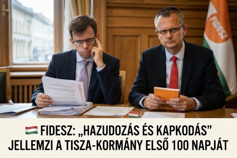 🇭🇺 FIDESZ: „HAZUDOZÁS ÉS KAPKODÁS” JELLEMZI A TISZA-KORMÁNY ELSŐ 100 NAPJÁT