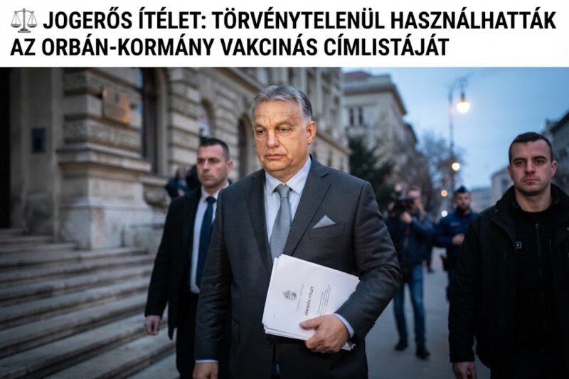⚖️ Jogerős ítélet: törvénytelenül használta az Orbán-kormány a milliós vakcinás címlistát