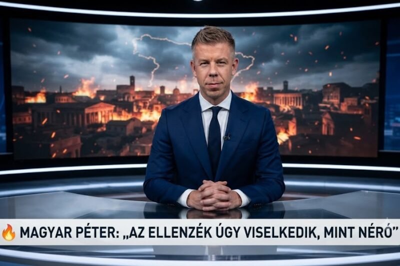 🔥 Magyar Péter szerint az ellenzék úgy viselkedik, mint Néró