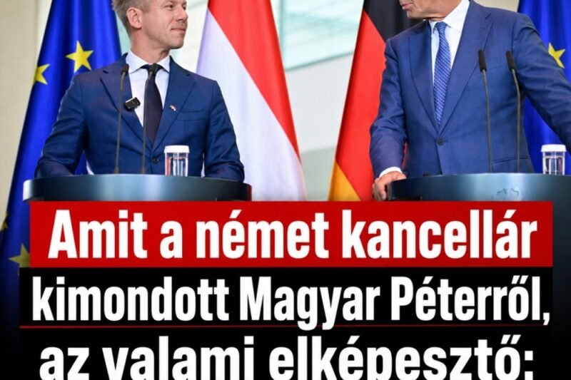 Amit a német kancellár kimondott Magyar Péterről, az valami elképesztő: így nevezte őt… – MindenegybenBlog