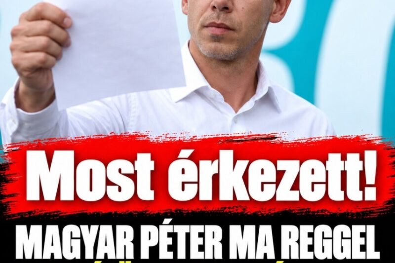 🔴 FRISS! Most érkezett ! Magyar Péter ma reggel rendkívüli bejelentést tett! Ez lesz, ha tetszik ,ha nem!! 👇 Cikk a hozzászólásoknál >>> – MindenegybenBlog